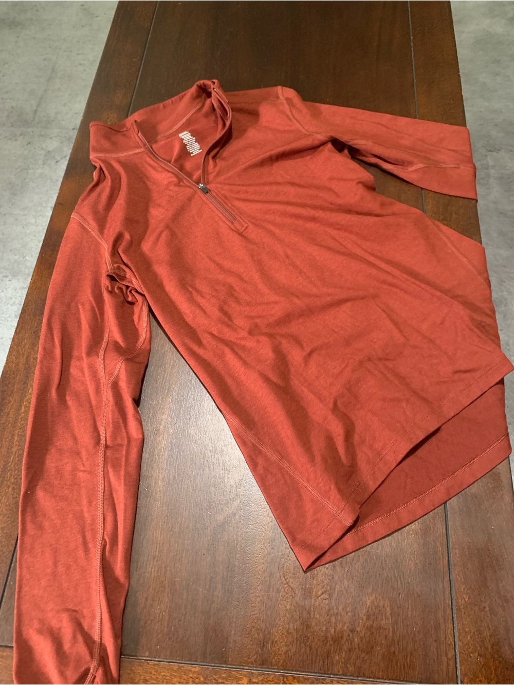 REI Women's Quarter-Zip Long Sleeve Top - Rust Orange
